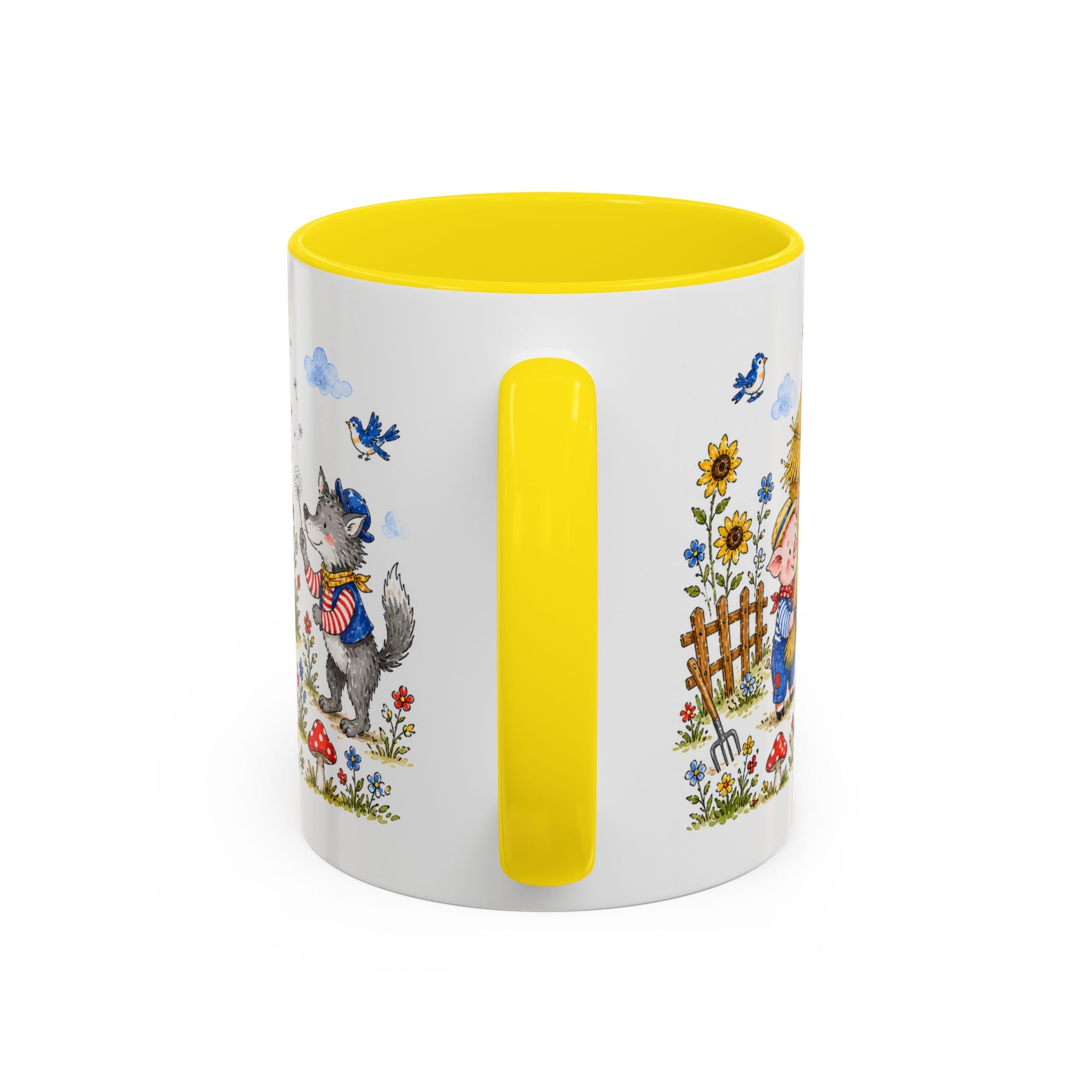 Three Little Pigs Mug | Storybook Fairy Tale Accent Coffee Mug | EveryLegend