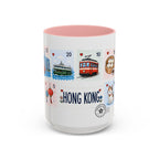 Hong Kong Coffee Mug | Postage Stamp Collage Mug | Travel Souvenir Accent Cup 11oz 15oz