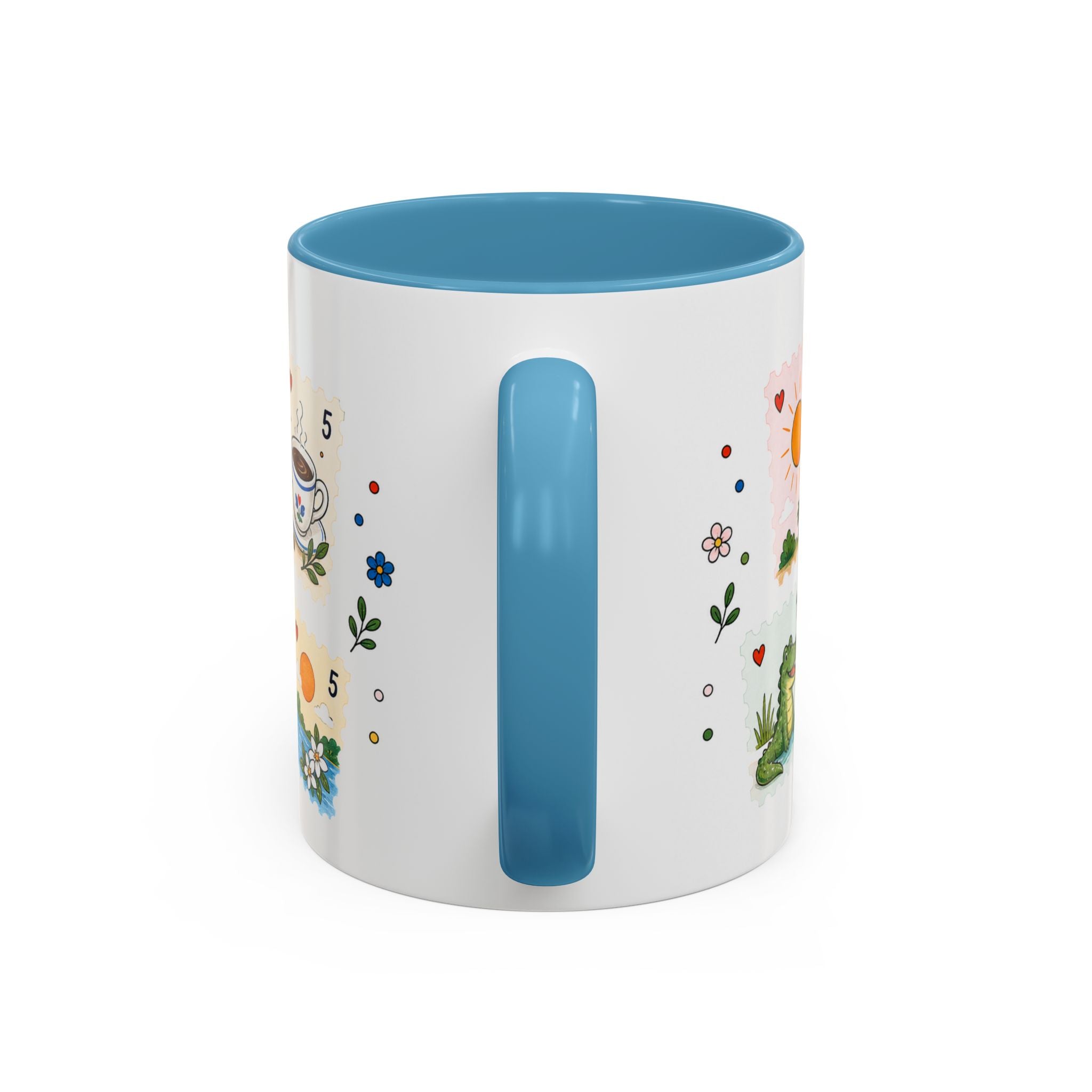 Orlando Coffee Mug | Postage Stamp Collage Mug | Travel Souvenir Accent Cup 11oz 15oz
