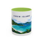 Virgin Islands National Park Coffee Mug | Solid Color Block Park Souvenir | 11oz 15oz Accent Mug