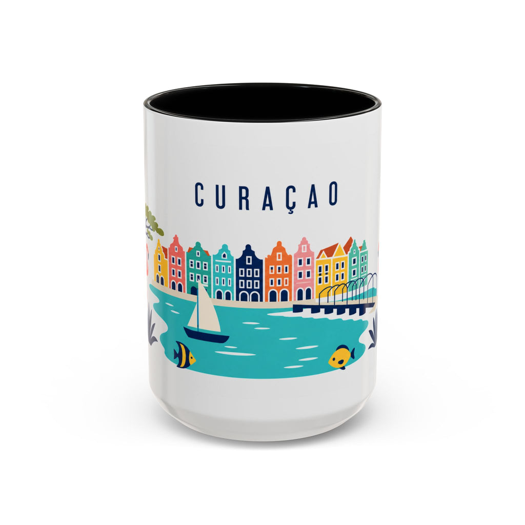 Curaçao Coffee Mug | Travel Souvenir Accent Mug | Country Gift Ceramic Cup 11oz 15oz