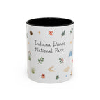 Indiana Dunes National Park Christmas Mug | Watercolor Travel Souvenir | Holiday Gift | Accent Ceramic Coffee Cup 11oz 15oz