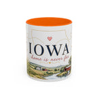 Iowa State Mug | Home is Never Far Accent Mug (11oz or 15oz)