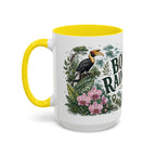 Borneo Rainforest Coffee Mug | Travel Destination Souvenir Gift | Accent Color Ceramic 11oz 15oz