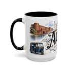 Agra Coffee Mug | India Travel Souvenir | Vintage Illustrated City Gift | 11 oz 15 oz Accent Mug