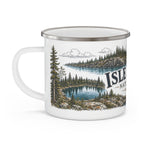 Isle Royale National Park Vintage Enamel Camping Mug | 12oz National Park Hiking Gift