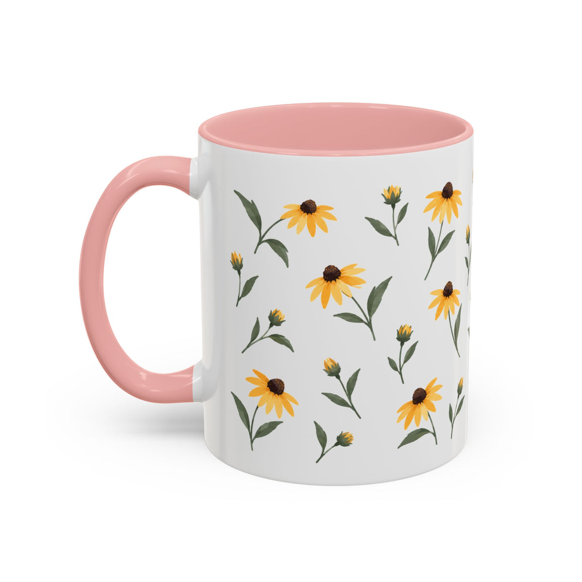 Maryland Black-eyed Susan Mug, State Flower Floral Coffee Cup, 11oz Botanical Gift