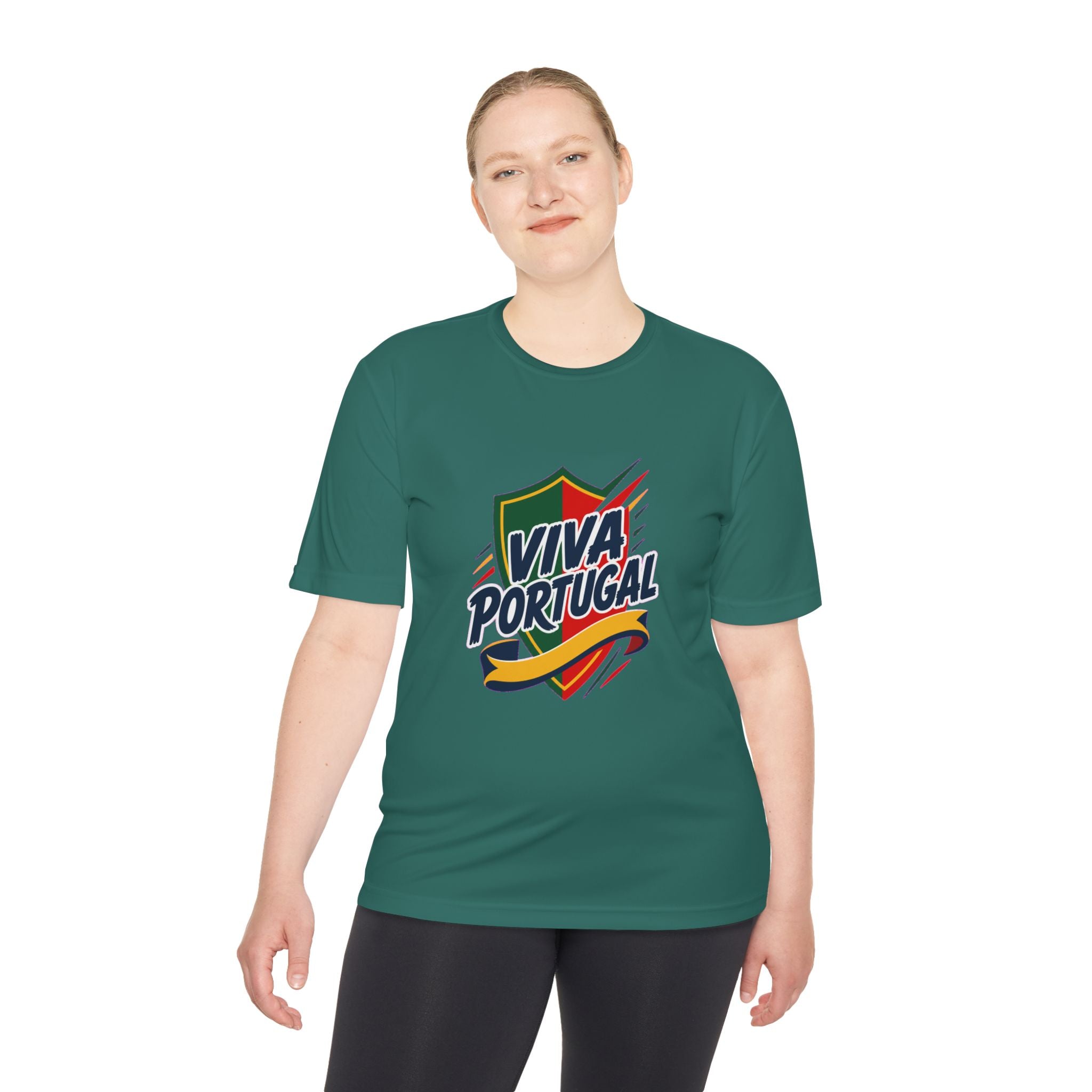 Portugal Soccer T Shirt, Viva Portugal Tee, World Football Fan Shirt, Moisture Wicking Sport Tee