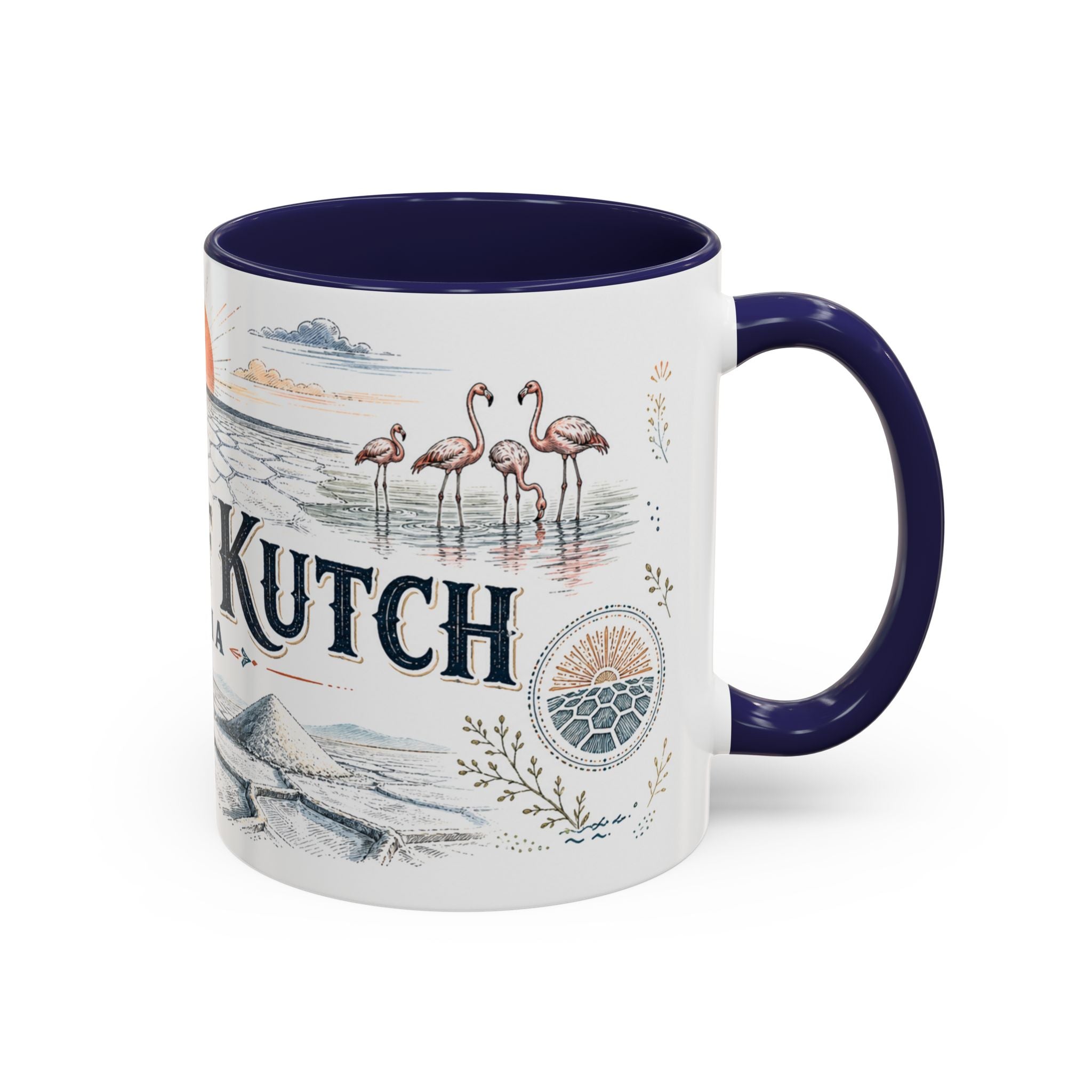 Rann of Kutch Mug, India Travel Souvenir, Bucket List Gift, Accent Ceramic Coffee Mug 11oz 15oz