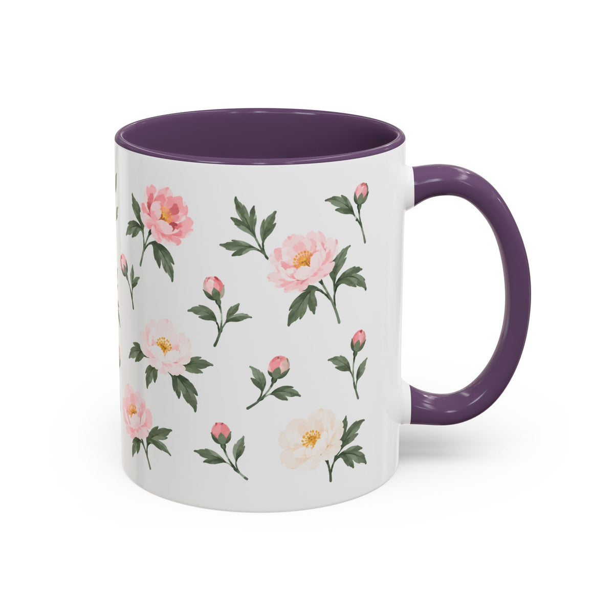 Indiana Peony Mug, State Flower Floral Coffee Cup, 11oz Botanical Gift