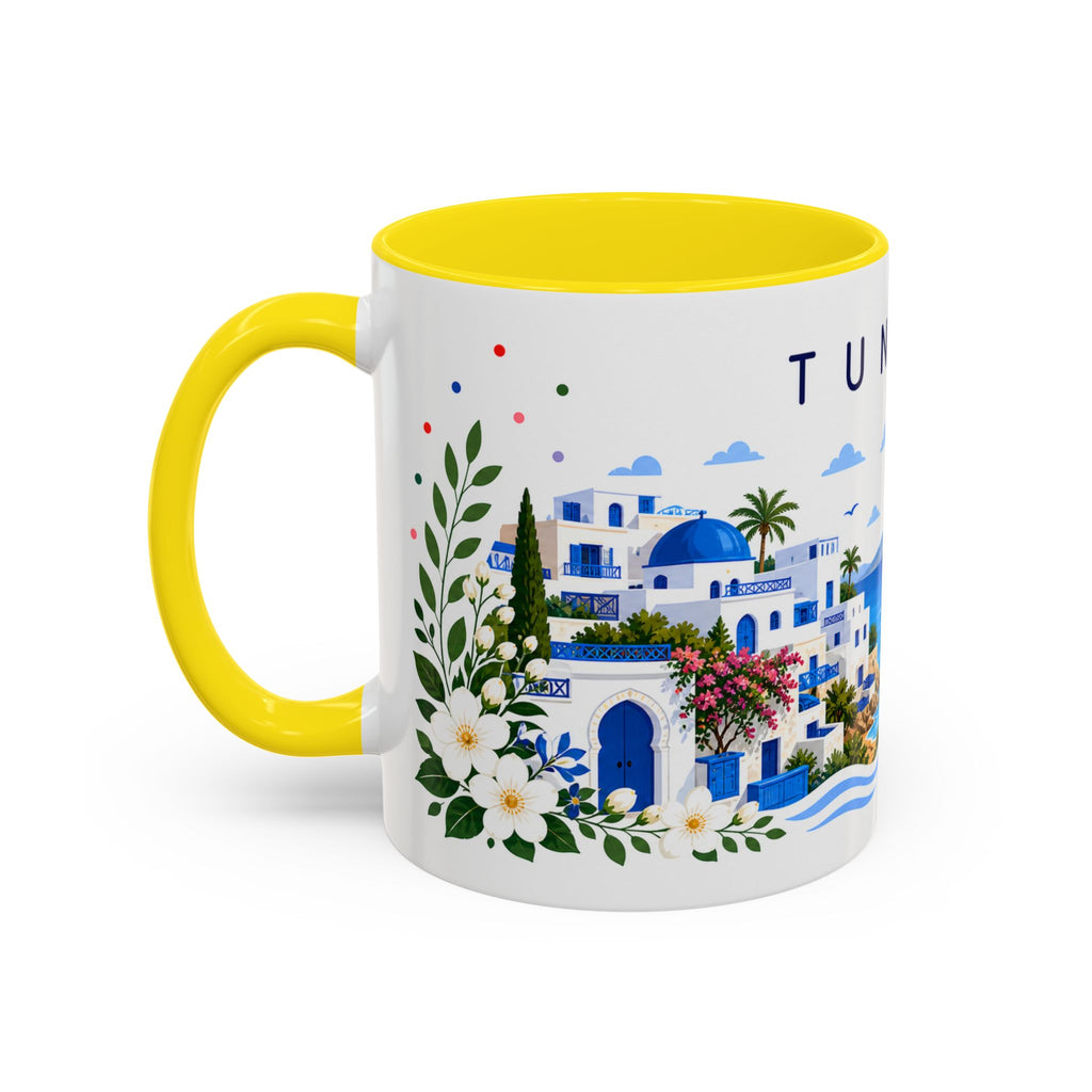 Tunisia Coffee Mug | Travel Souvenir Accent Mug | Place Gift Ceramic Cup 11oz 15oz