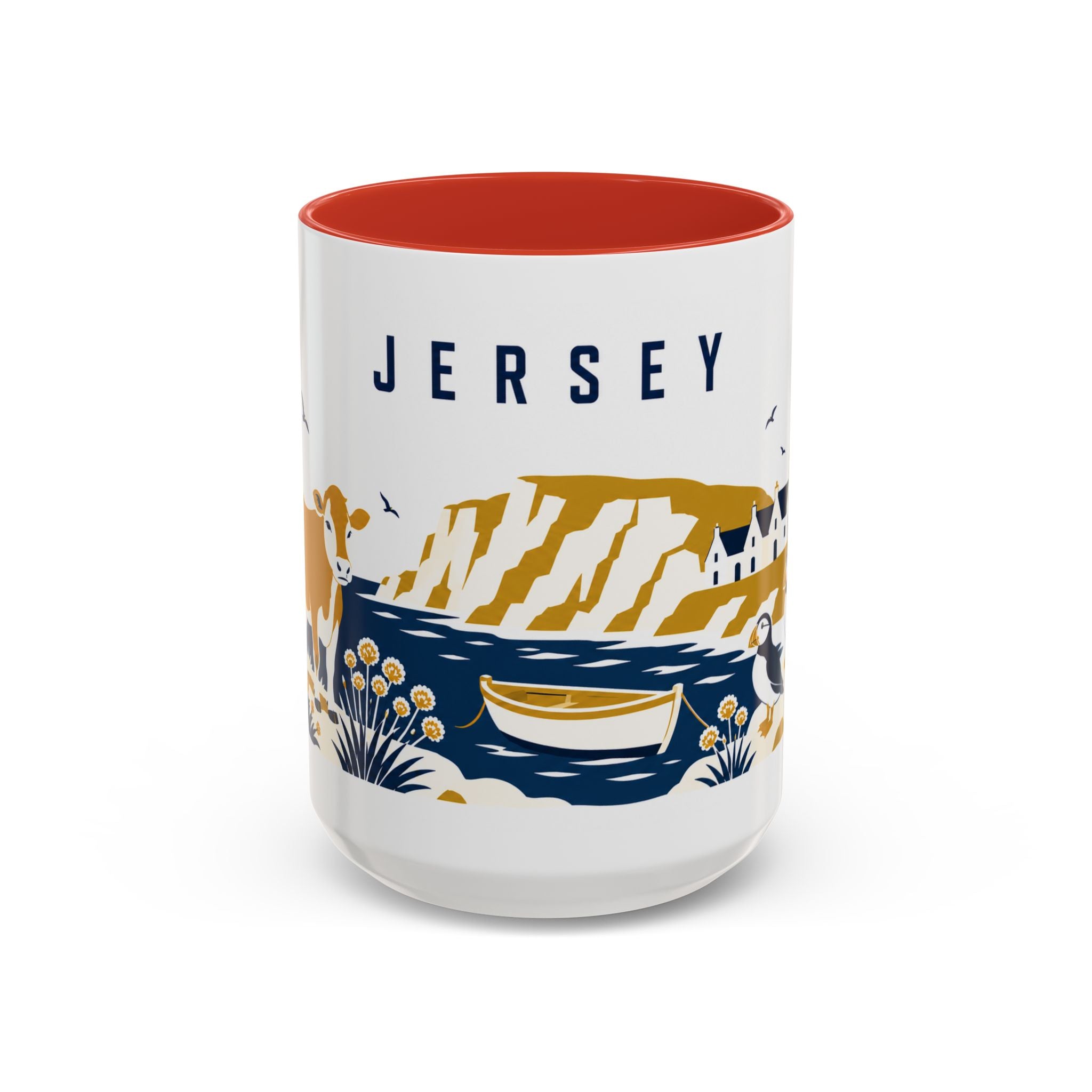 Jersey Coffee Mug | Travel Souvenir Accent Mug | Country Gift Ceramic Cup 11oz 15oz