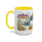 Mesa Illustrated Travel Mug | City Souvenir Accent Coffee Mug | 11oz 15oz Ceramic Cup