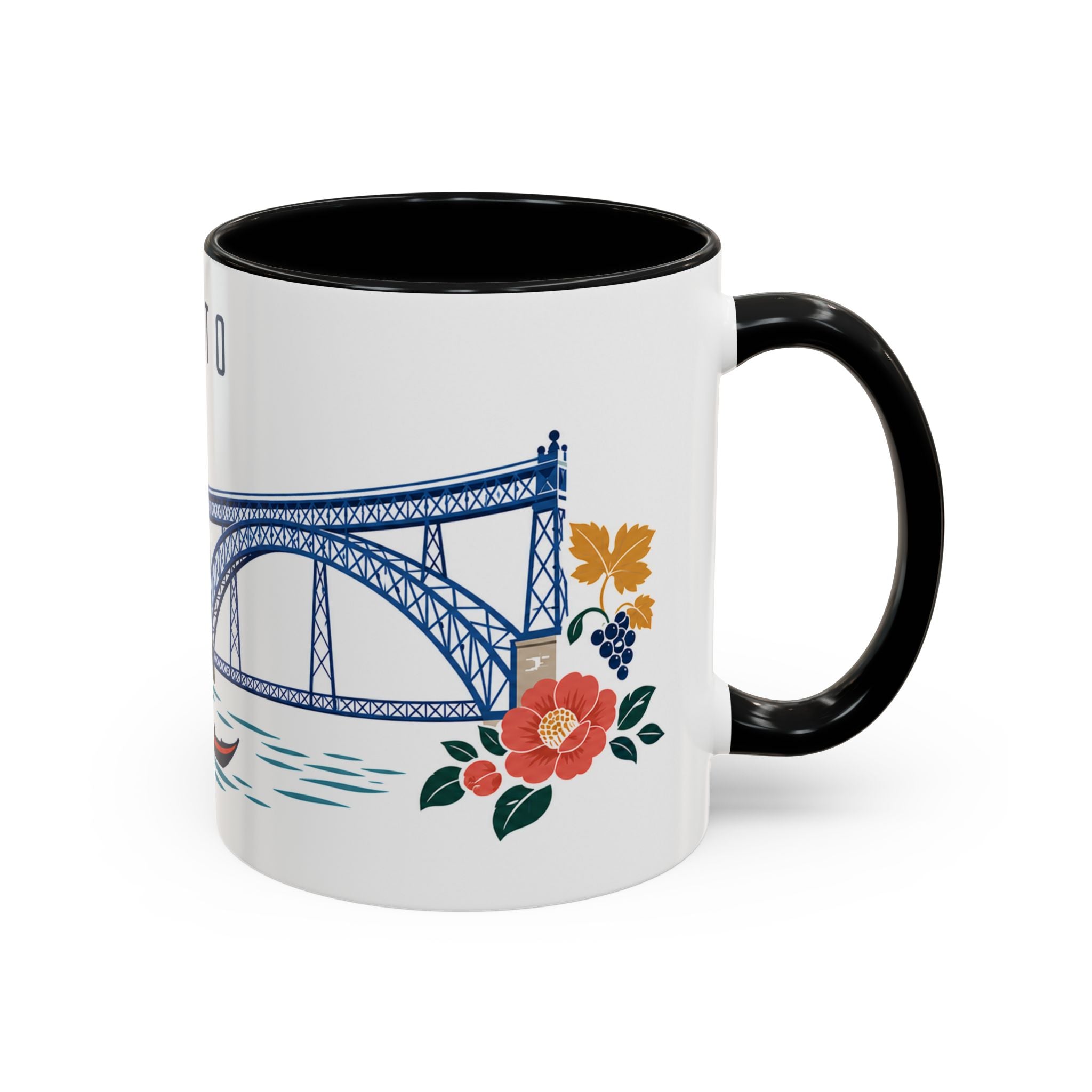 Porto Coffee Mug | Portugal Travel Souvenir | Porcelain Decal City Gift | 11oz 15oz Accent Mug