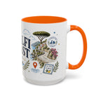 Amalfi Coast Coffee Mug | Travel Destination Souvenir Gift | Accent Color Ceramic 11oz 15oz