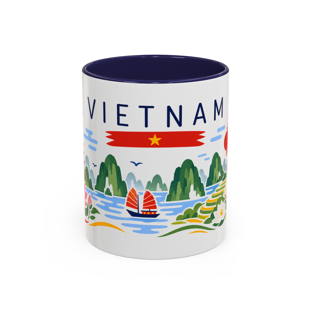 Vietnam Coffee Mug | Travel Souvenir Accent Mug | Country Gift Ceramic Cup 11oz 15oz