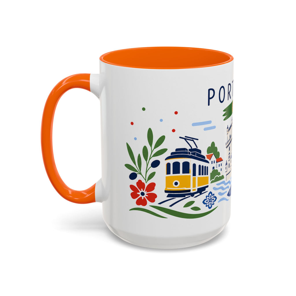 Portugal Coffee Mug | Travel Souvenir Accent Mug | Country Gift Ceramic Cup 11oz 15oz