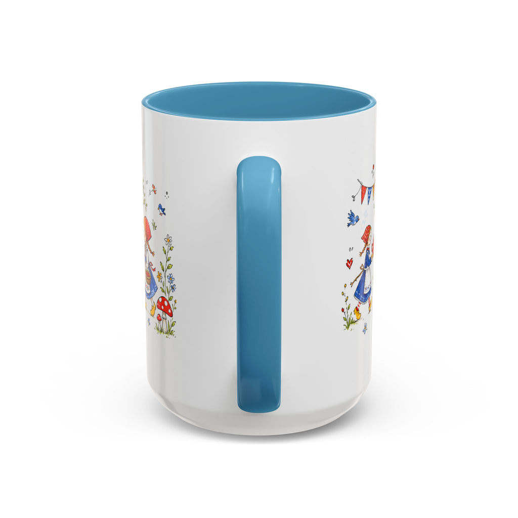 Storybook Cottage Breakfast Mug | Hand Painted Fairy Tale Accent Coffee Mug