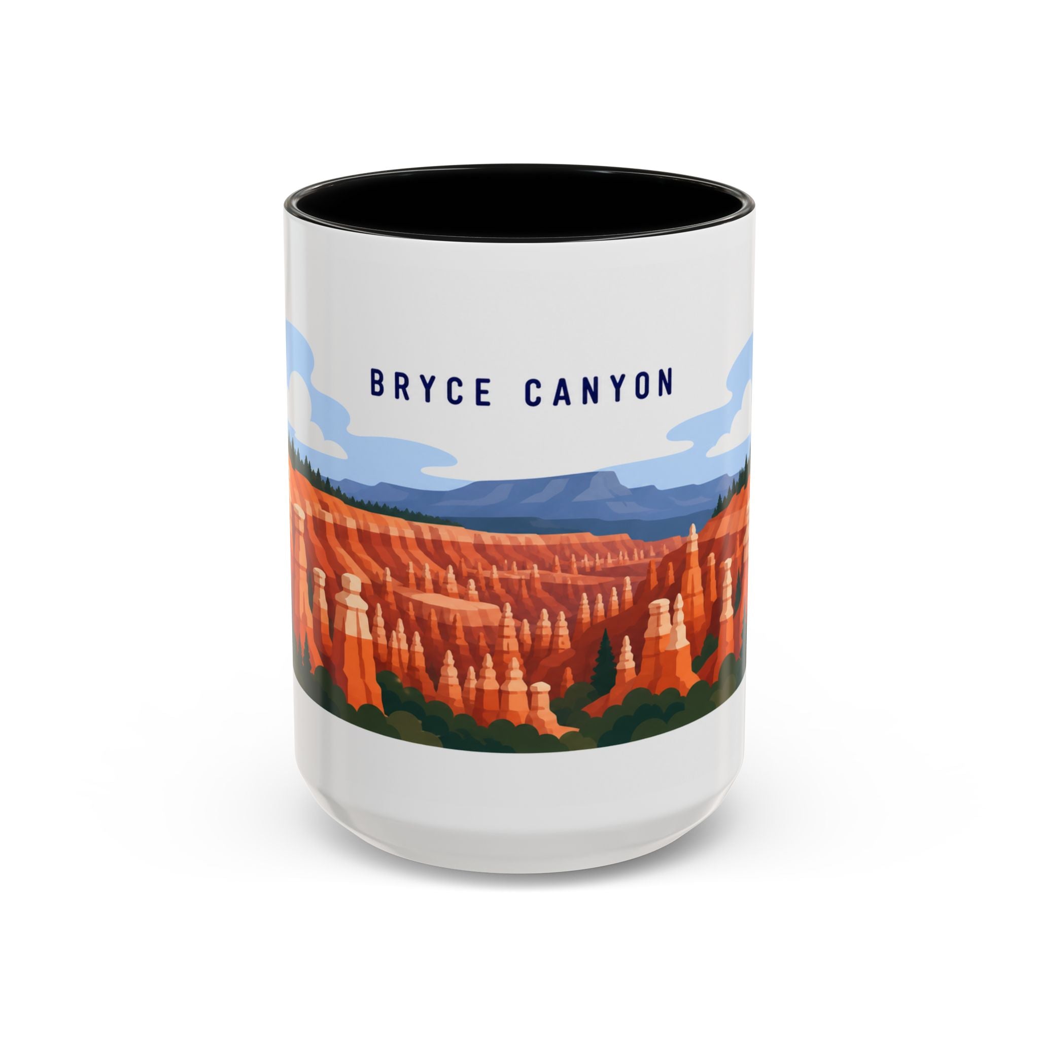 Bryce Canyon National Park Coffee Mug | Solid Color Block Park Souvenir | 11oz 15oz Accent Mug