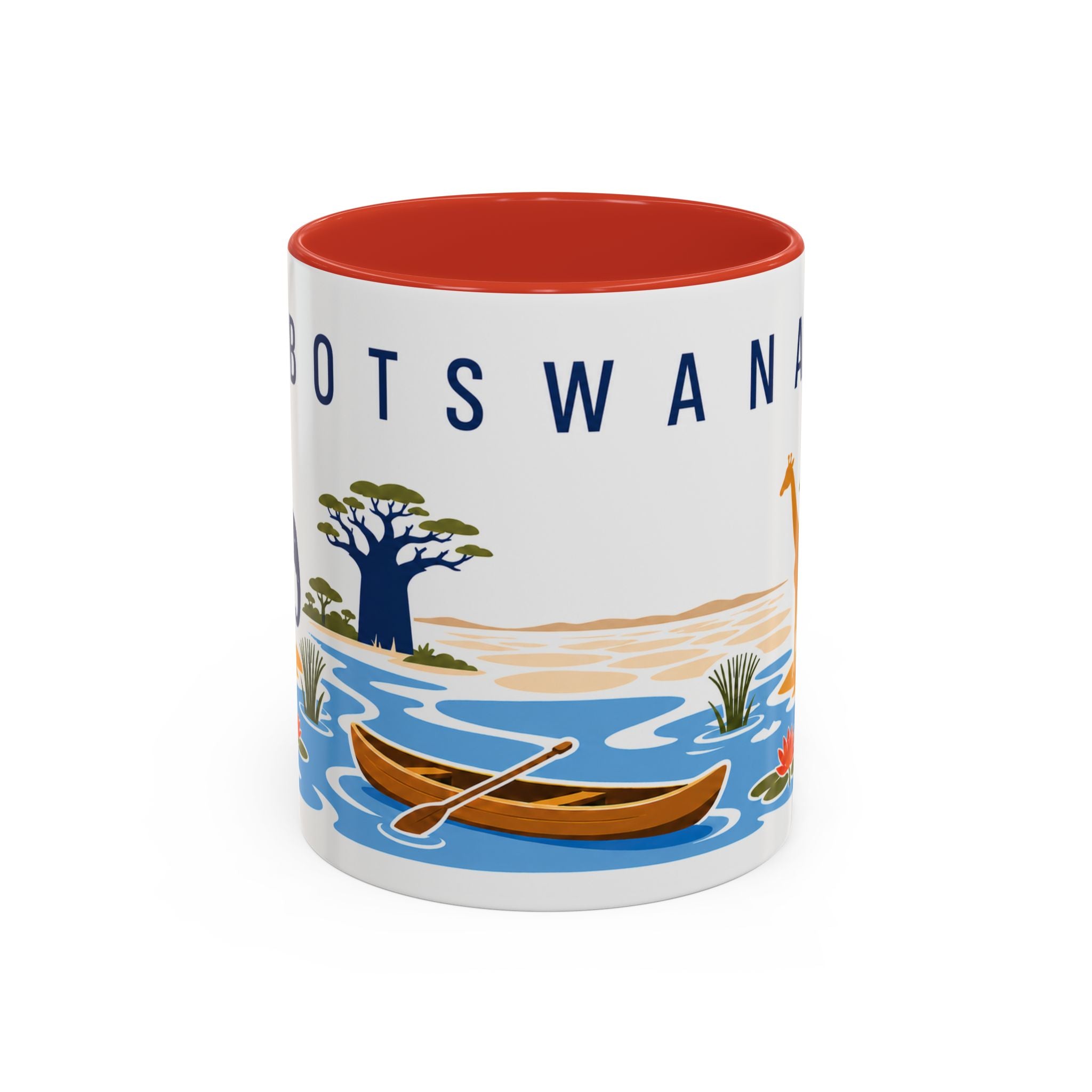 Botswana Coffee Mug | Travel Souvenir Accent Mug | Country Gift Ceramic Cup 11oz 15oz