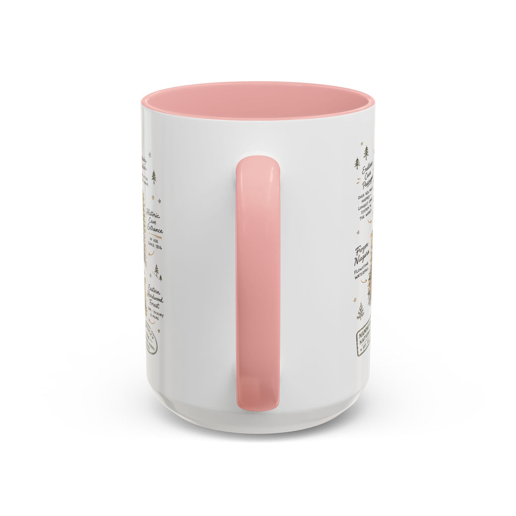 Mammoth Cave National Park Coffee Mug | Kentucky Cave Exploration Hiking Gift | Accent Color Ceramic 11oz 15oz