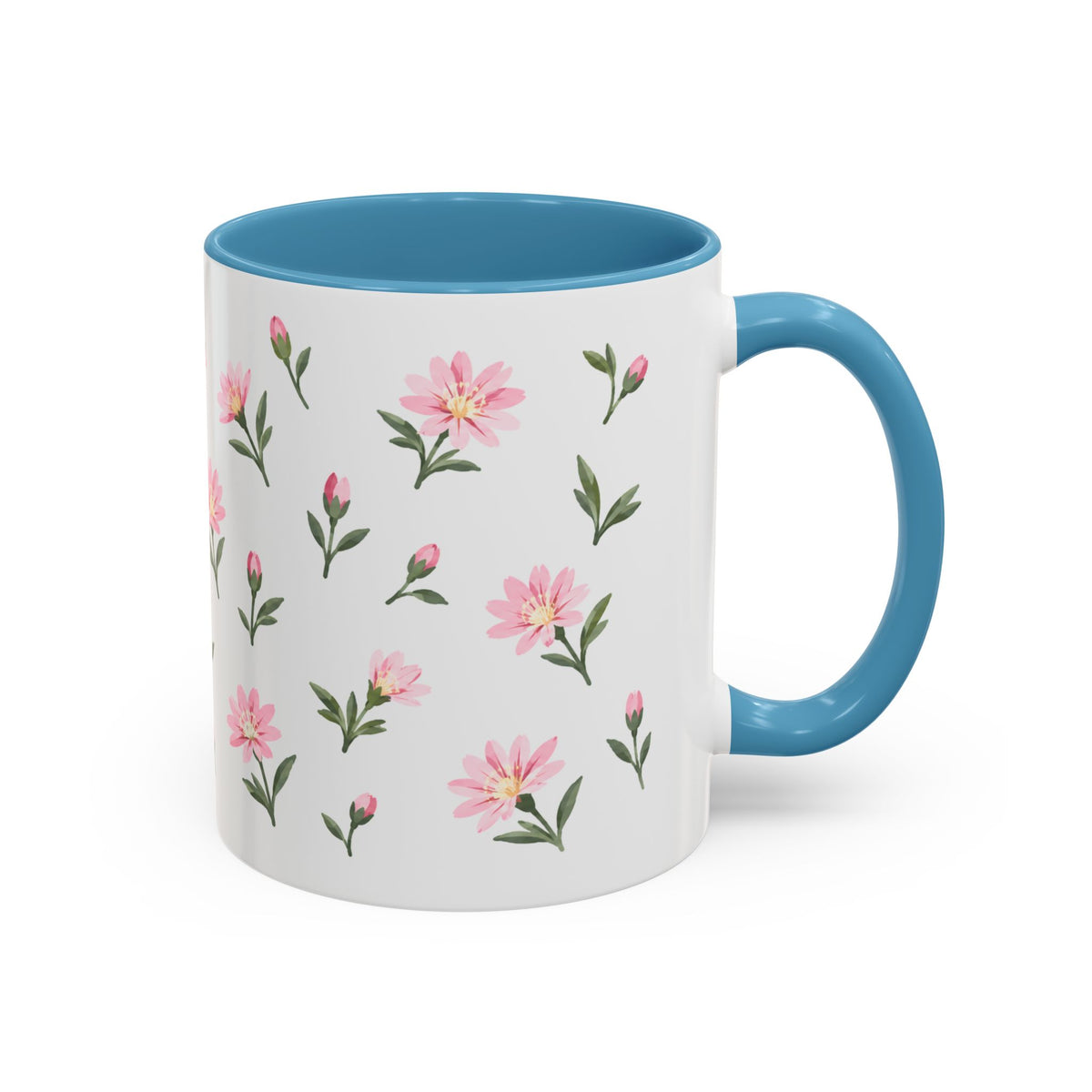 Montana Bitterroot Mug, State Flower Floral Coffee Cup, 11oz Botanical Gift