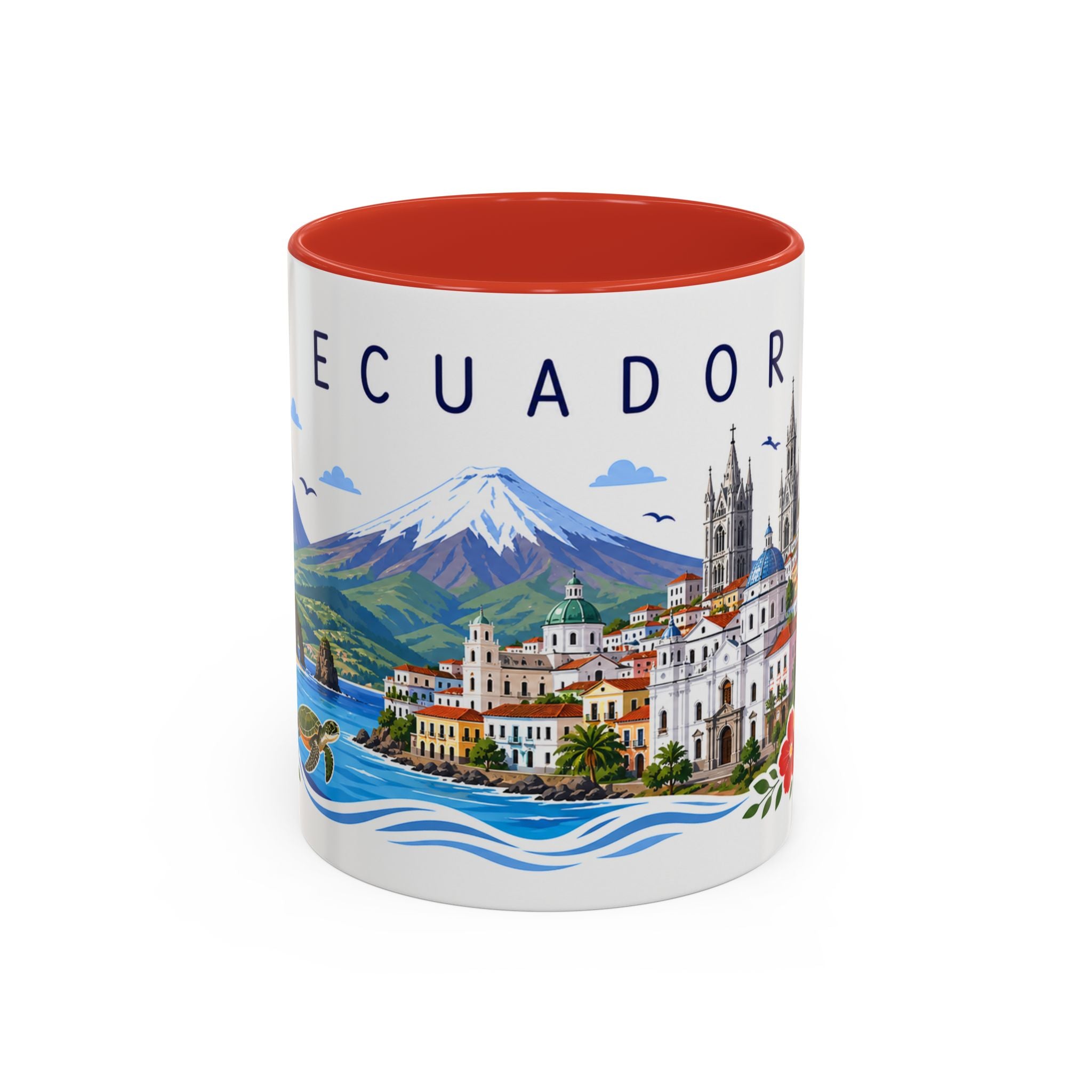 Ecuador Coffee Mug | Travel Souvenir Accent Mug | Place Gift Ceramic Cup 11oz 15oz