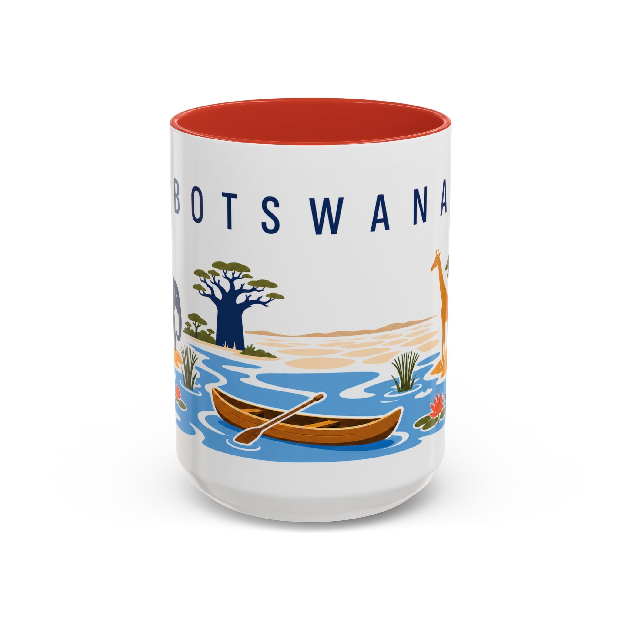 Botswana Coffee Mug | Travel Souvenir Accent Mug | Country Gift Ceramic Cup 11oz 15oz
