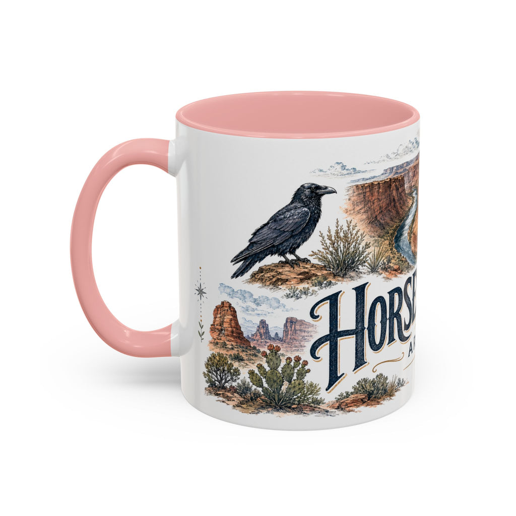 Horseshoe Bend Mug, Arizona Travel Souvenir, Bucket List Gift, Accent Ceramic Coffee Mug 11oz 15oz