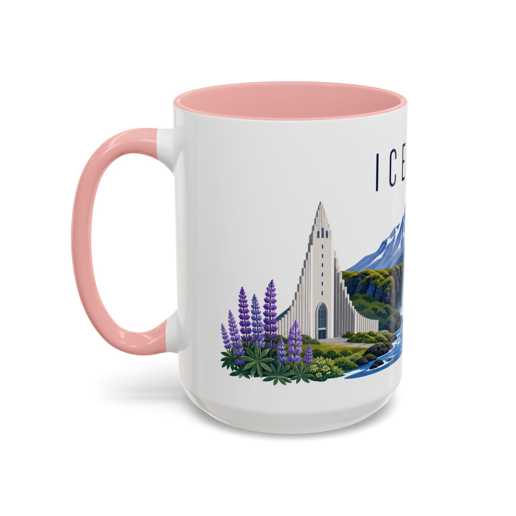 Iceland Coffee Mug | Travel Souvenir Accent Mug | Country Gift Ceramic Cup 11oz 15oz