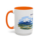 Wrangell-St. Elias National Park Coffee Mug | Solid Color Block Park Souvenir | 11oz 15oz Accent Mug