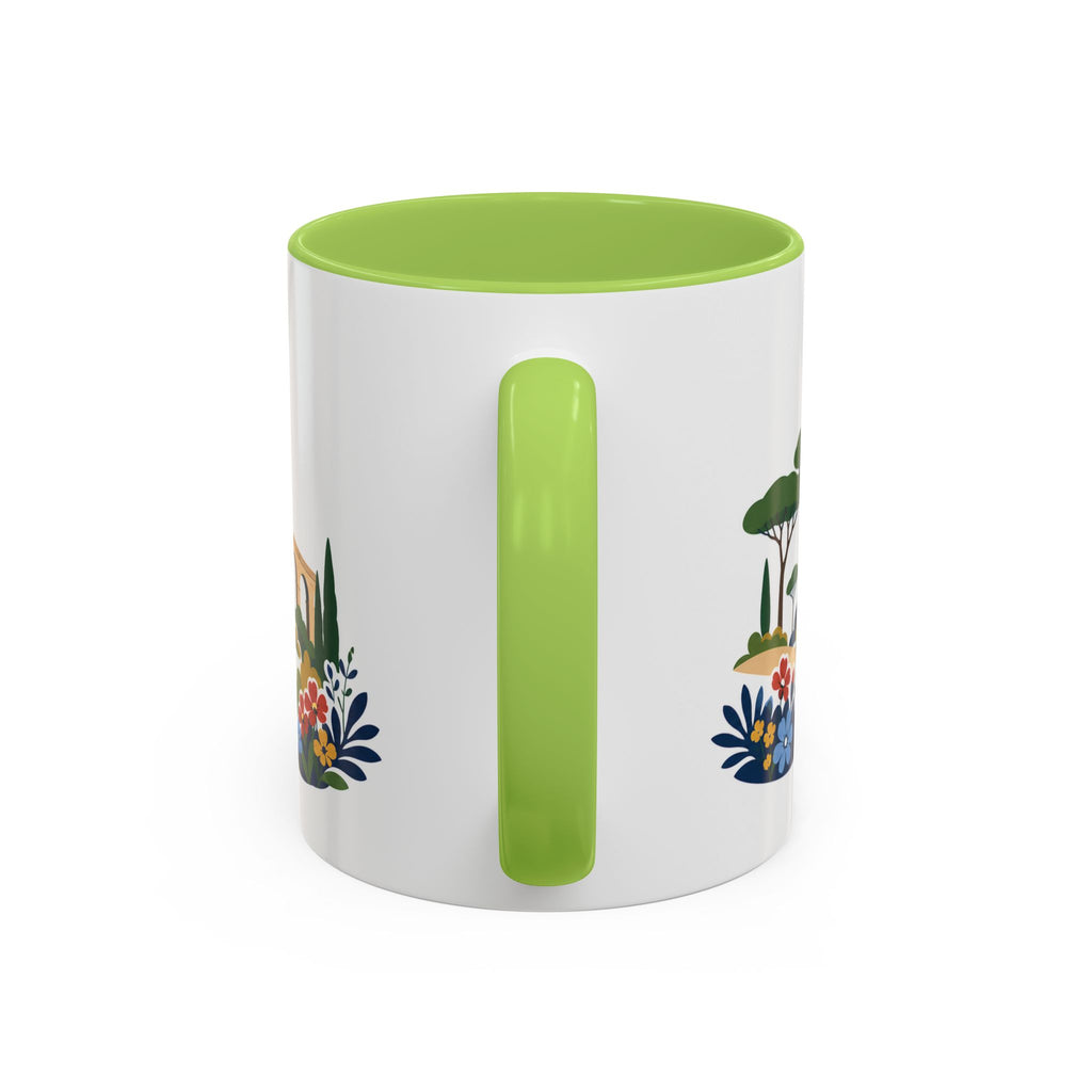 Rome Coffee Mug | Italy Travel Souvenir | Porcelain Decal City Gift | 11oz 15oz Accent Mug