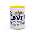 Croatia Soccer Coffee Mug | World Cup Fan Gift | Accent Color Ceramic 11oz 15oz Match Day Cup