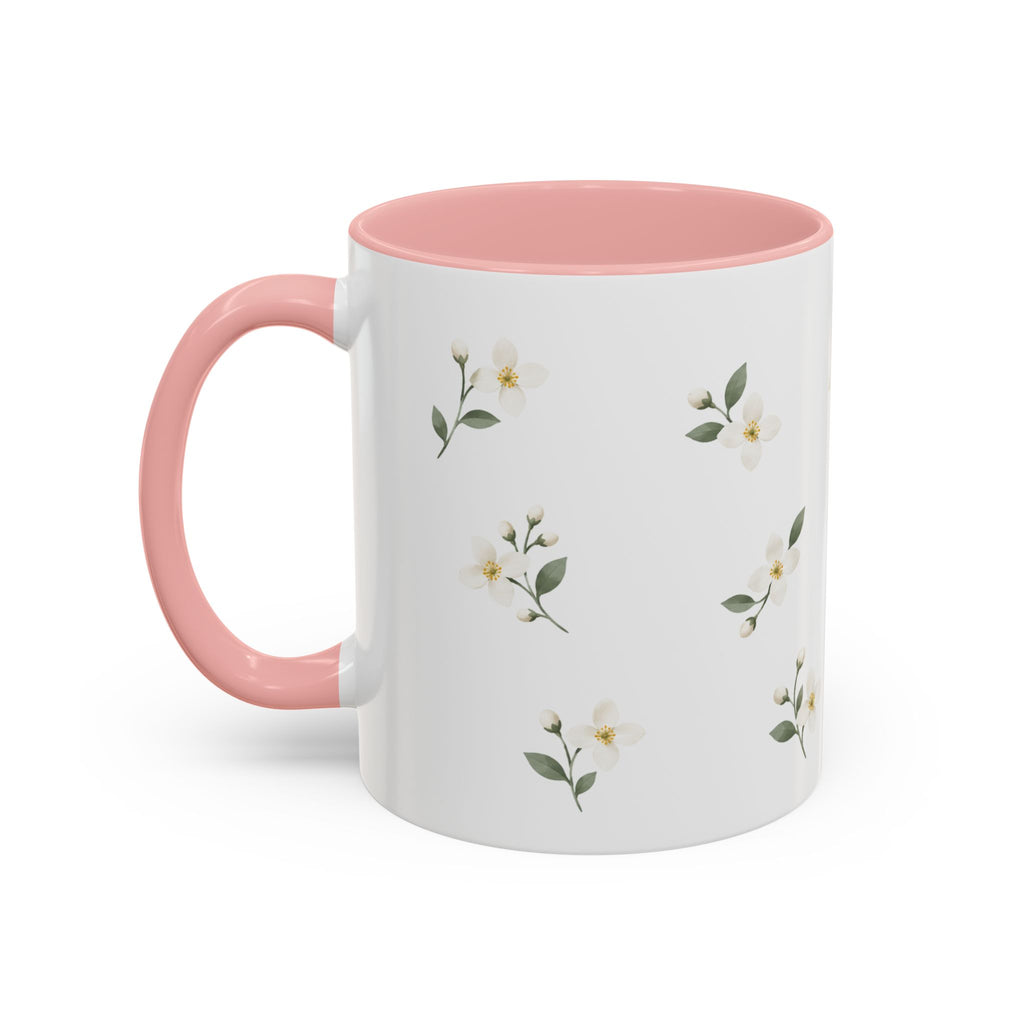 Idaho Syringa Mug, State Flower Floral Coffee Cup, 11oz Botanical Gift