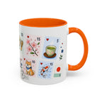 Kyoto Coffee Mug | Postage Stamp Collage Mug | Travel Souvenir Accent Cup 11oz 15oz