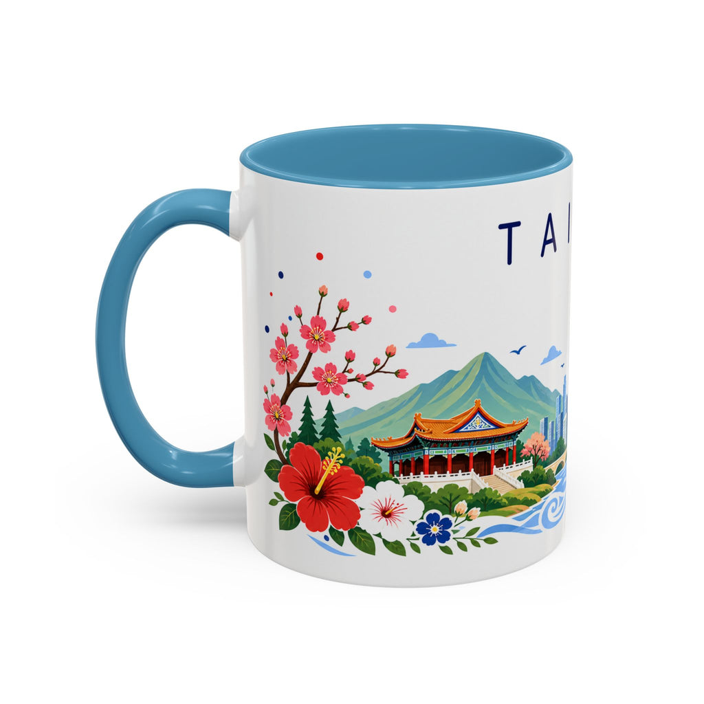Taiwan Coffee Mug | Travel Souvenir Accent Mug | Place Gift Ceramic Cup 11oz 15oz