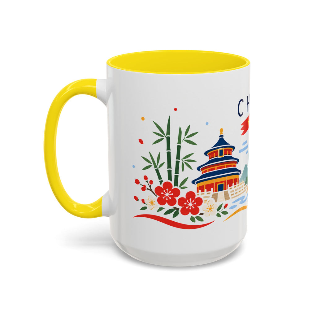 China Coffee Mug | Travel Souvenir Accent Mug | Country Gift Ceramic Cup 11oz 15oz