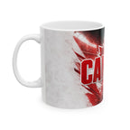Canada Soccer Spirit Coffee Mug | Soccer Fan Gift | Ceramic 11oz 15oz Match Day Cup