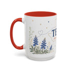 Texas State Map Mug | Bluebonnet Botanical Design, Home Reminder Coffee Cup
