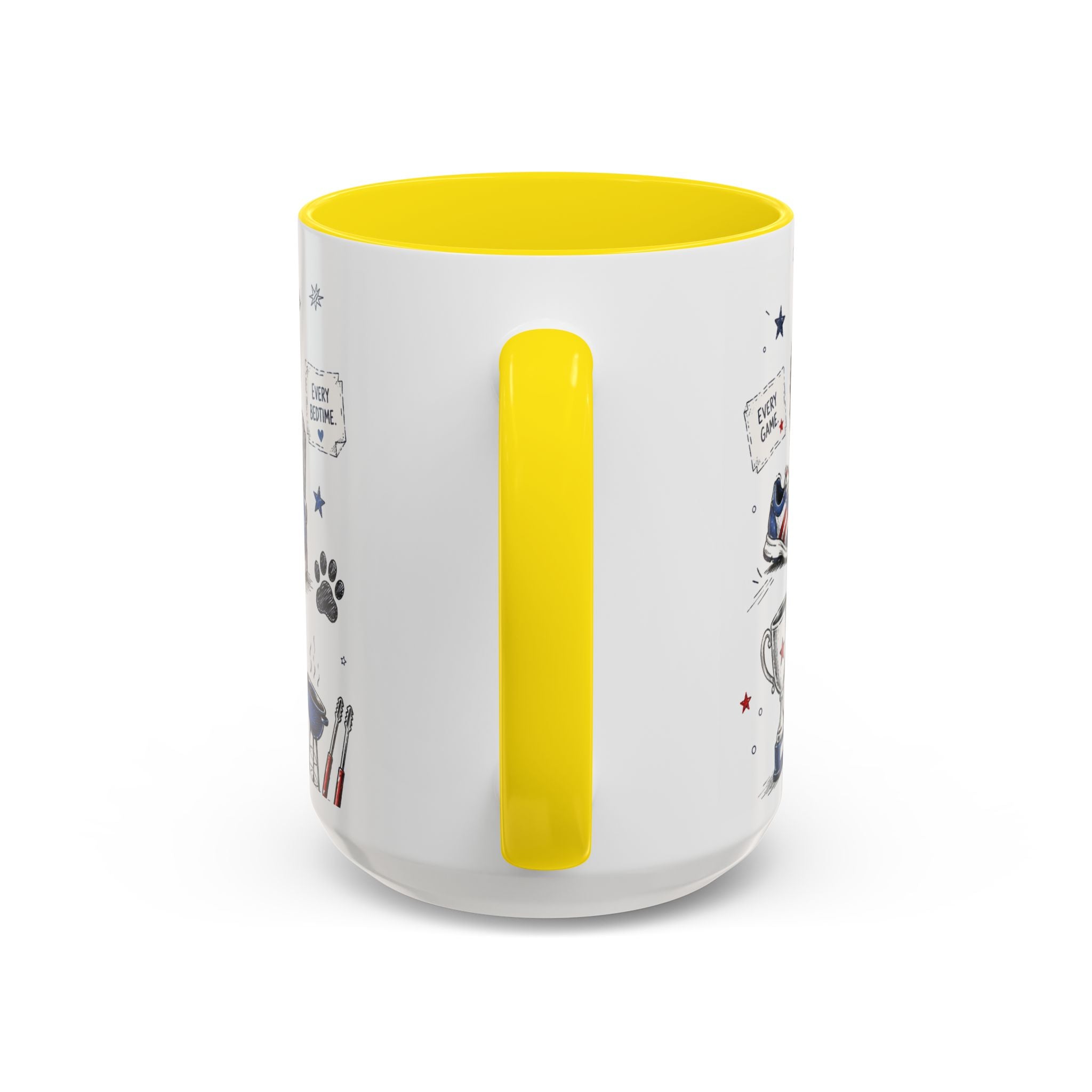 Super Dad My Hero Coffee Mug | Father's Day Gift for Dad | Accent Color Ceramic 11oz 15oz
