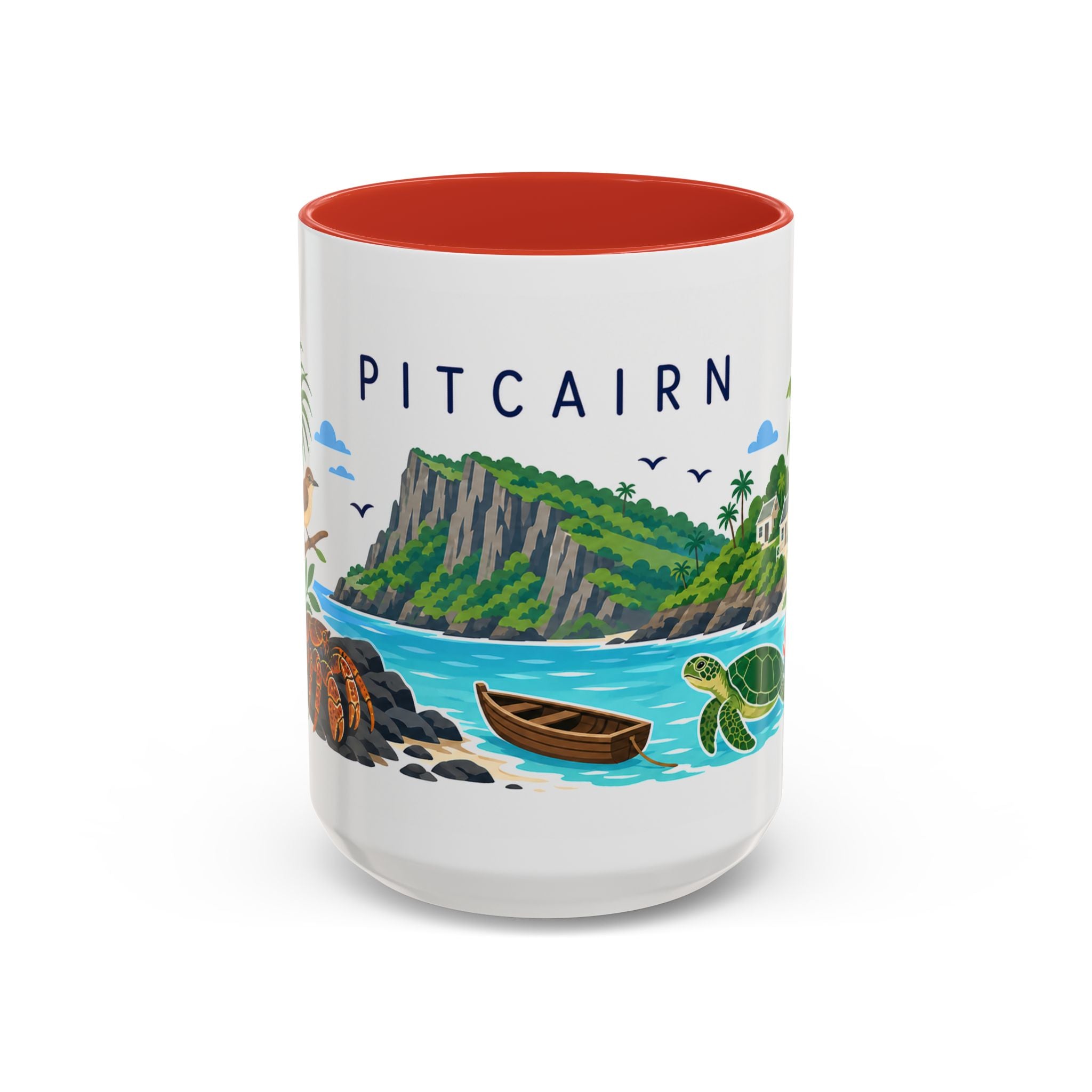 Pitcairn Coffee Mug | Travel Souvenir Accent Mug | Country Gift Ceramic Cup 11oz 15oz