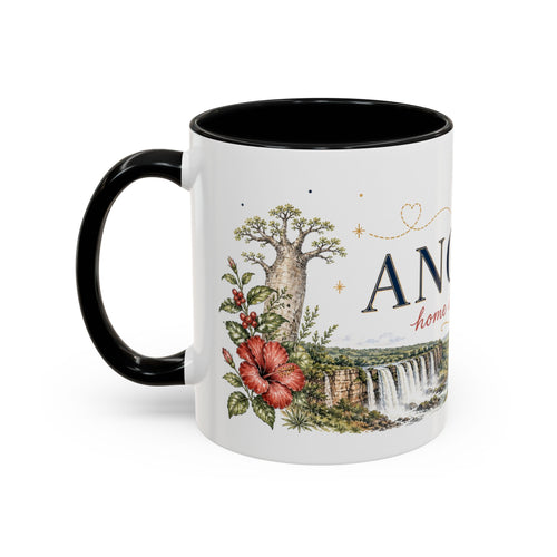 Angola Home Country Mug | Moving Away Gift | Long Distance Friendship | 11 oz 15 oz Accent Mug