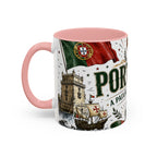 Portugal Soccer Coffee Mug | World Cup Fan Gift | Accent Color Ceramic 11oz 15oz Match Day Cup