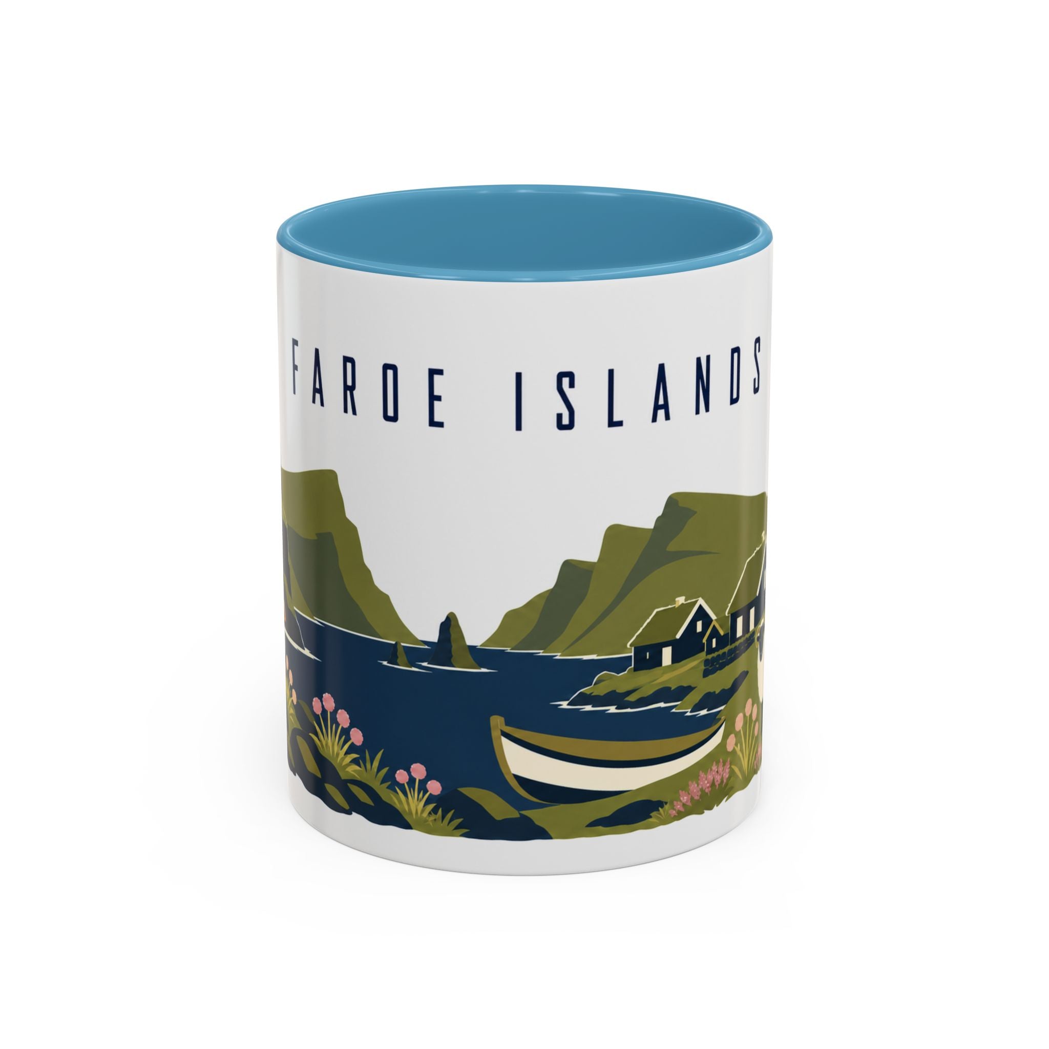 Faroe Islands Coffee Mug | Travel Souvenir Accent Mug | Country Gift Ceramic Cup 11oz 15oz