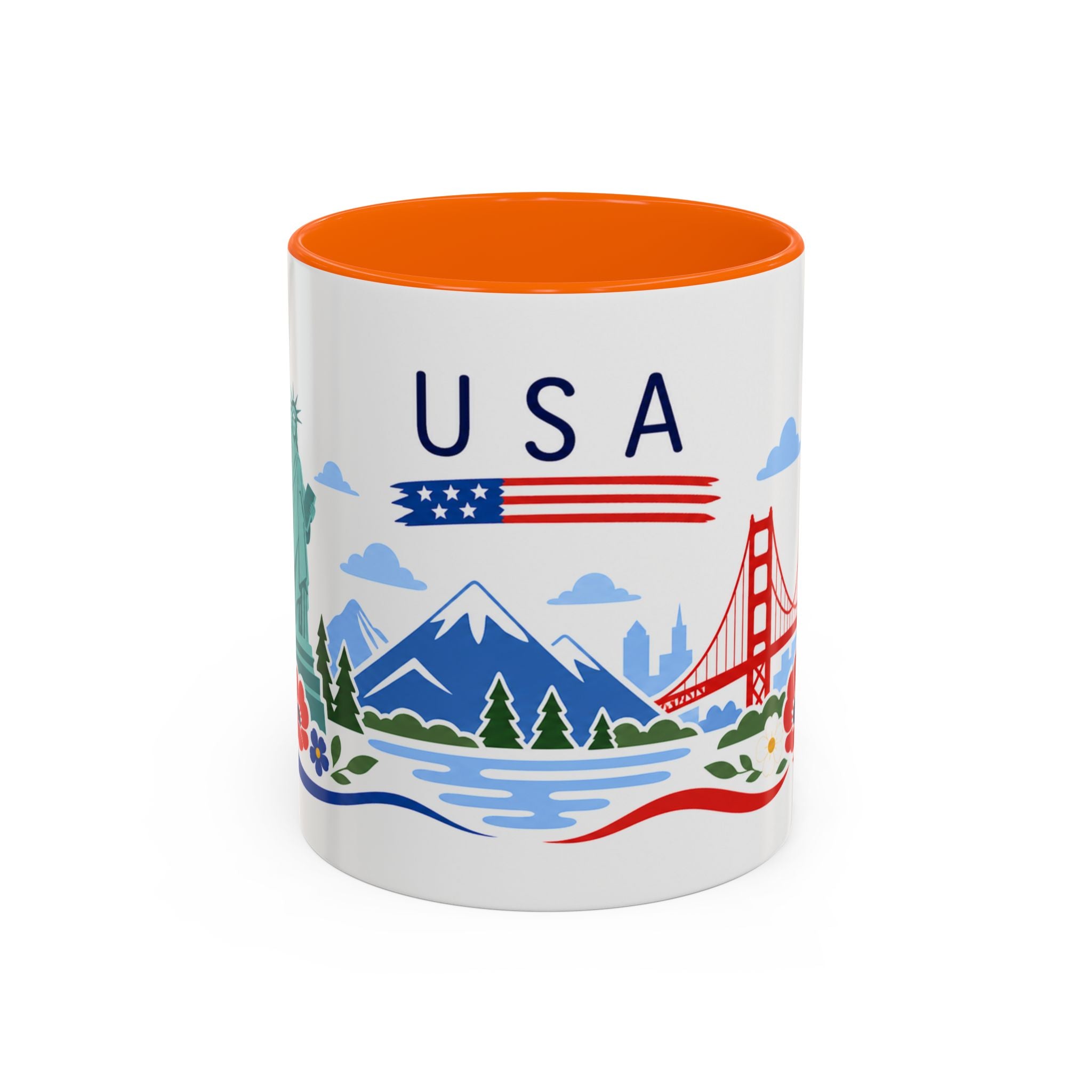 United States Coffee Mug | Travel Souvenir Accent Mug | Country Gift Ceramic Cup 11oz 15oz