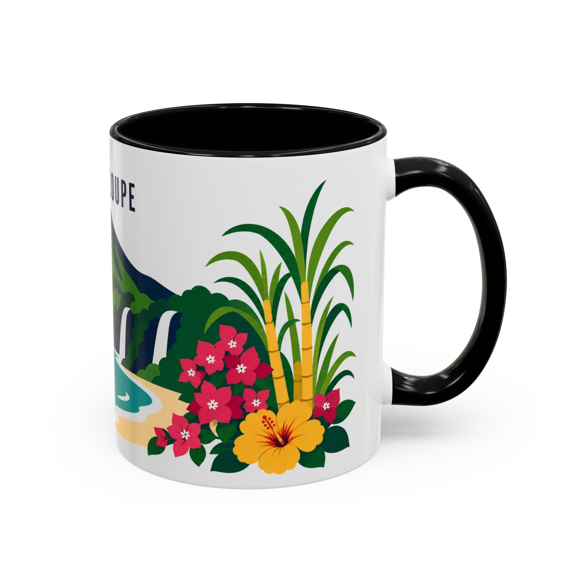 Guadeloupe Coffee Mug | Travel Souvenir Accent Mug | Country Gift Ceramic Cup 11oz 15oz