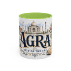 Agra Coffee Mug | India Travel Souvenir | Vintage Illustrated City Gift | 11 oz 15 oz Accent Mug