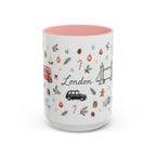 London Christmas Mug | Watercolor City Souvenir, Travel Memories, Ceramic Coffee Cup