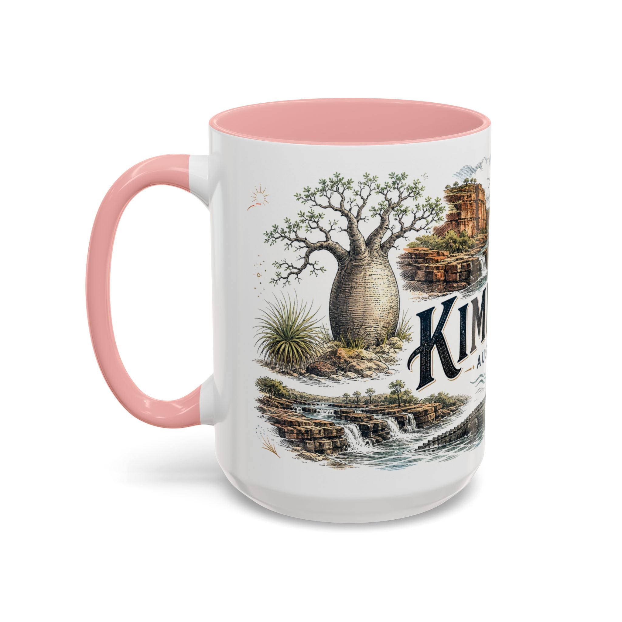Kimberley Mug, Australia Travel Souvenir, Bucket List Gift, Accent Ceramic Coffee Mug 11oz 15oz