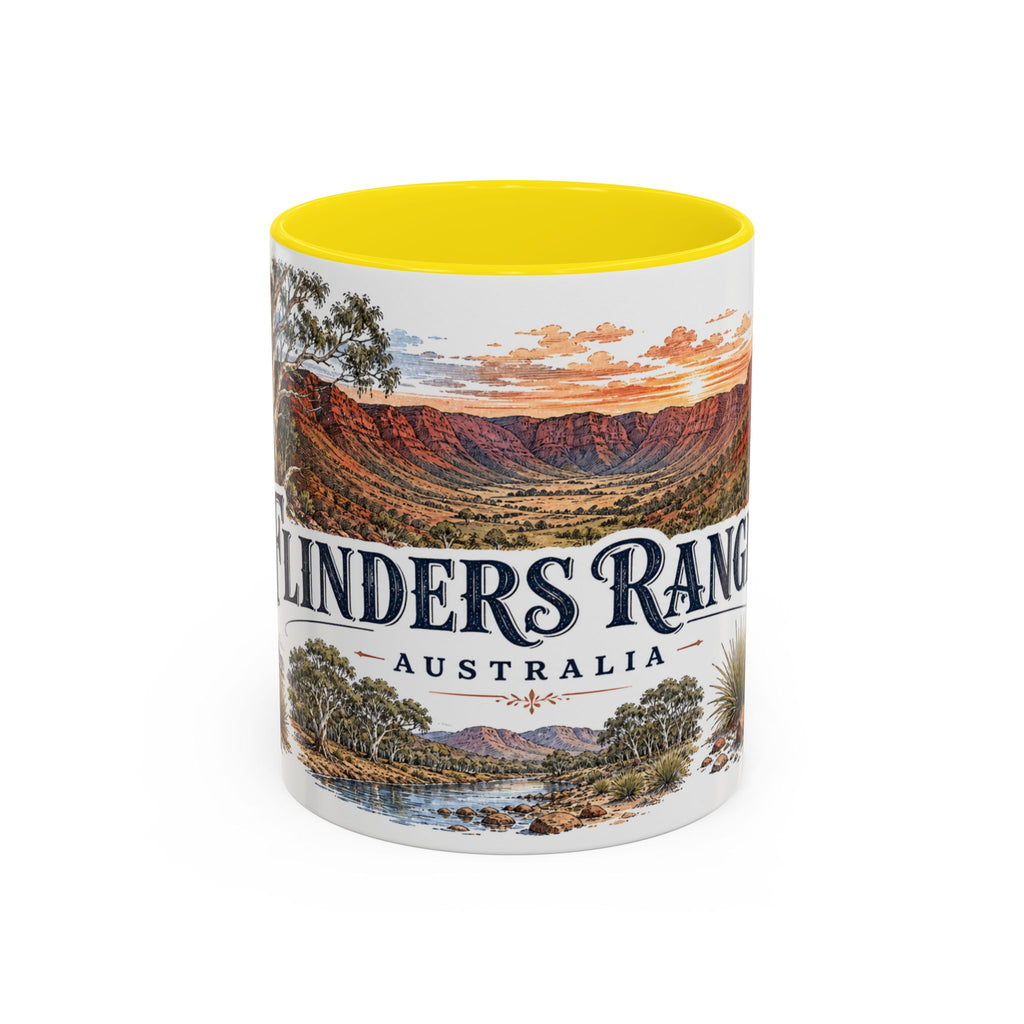 Flinders Ranges Mug, Australia Travel Souvenir, Bucket List Gift, Accent Ceramic Coffee Mug 11oz 15oz